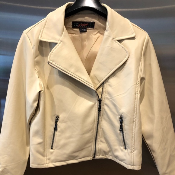 Girls pleather biker jacket - Picture 2 of 7